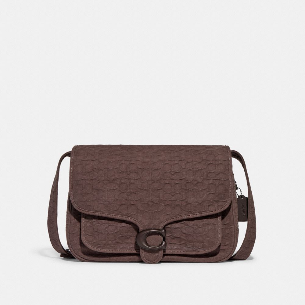 Coach Tabby Messenger 40 In Signature Denim In Brown