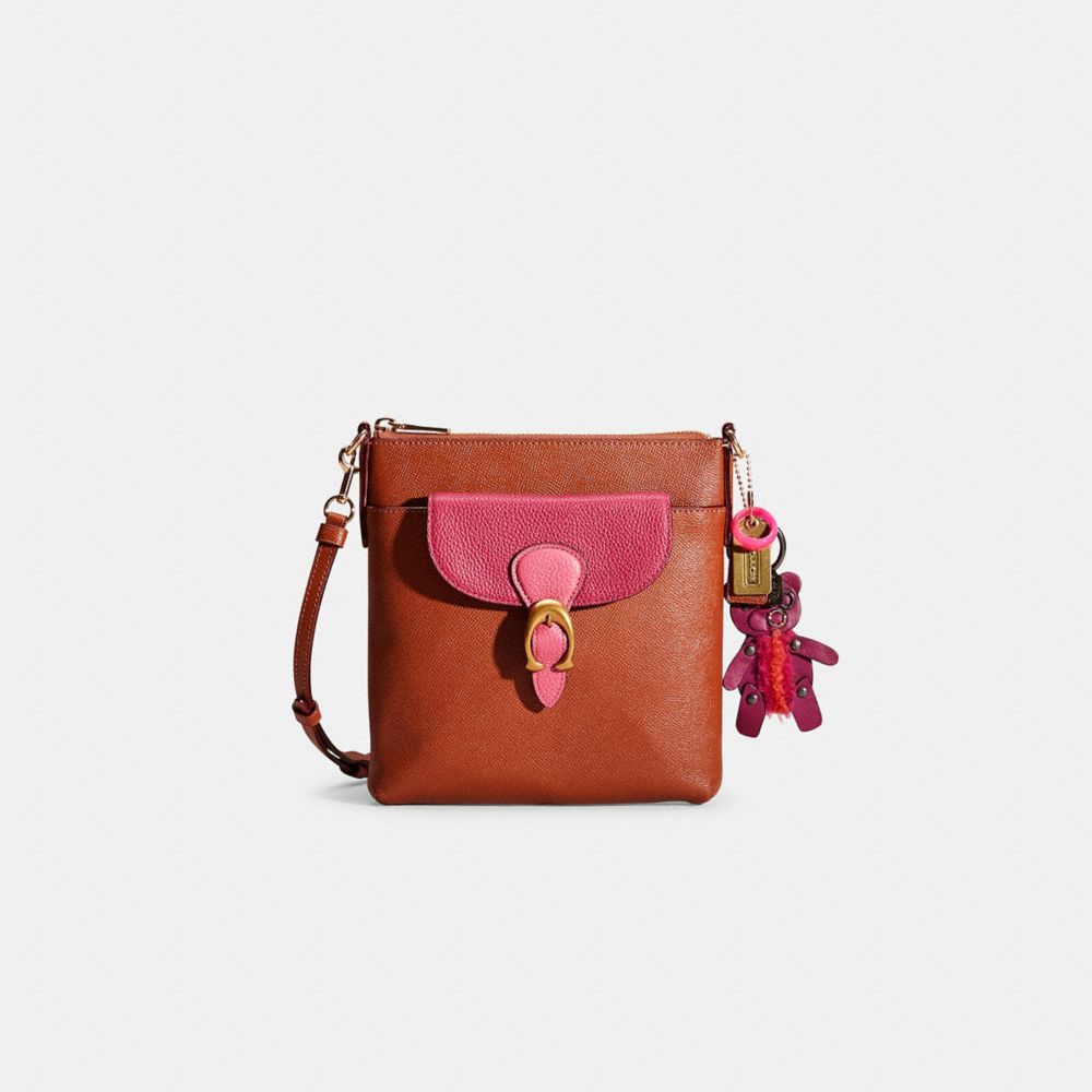 COACH®,UPCRAFTED KITT MESSENGER CROSSBODY,Crossgrain Leather,Mini,,Front View
