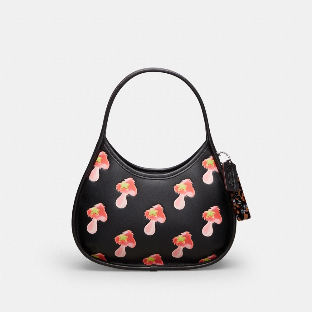 COACH®,Ergo Bag In Coachtopia Leather With Mushroom Print,,Front View