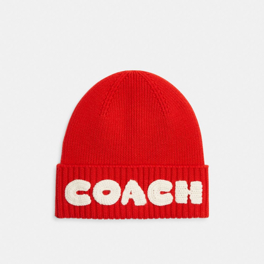 COACH®,BOXED BEANIE,