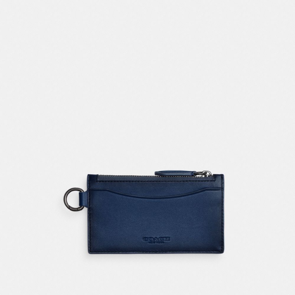COACH®,Zip Card Case,,Front View