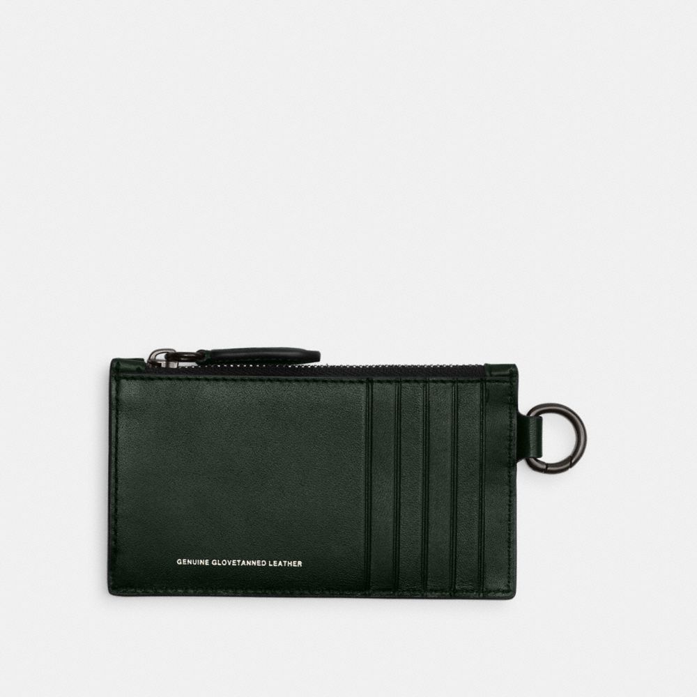 COACH®,Zip Card Case,,Back View