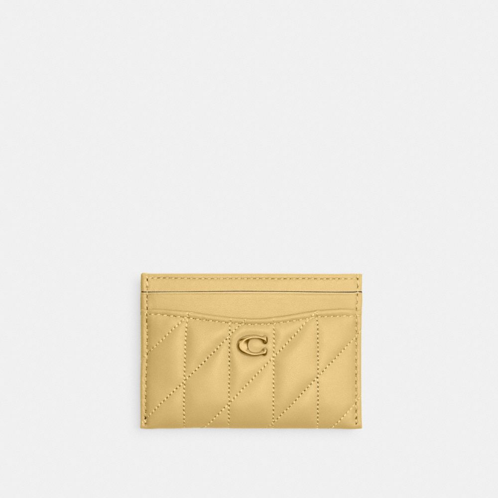 COACH®,QA_AUTO_SIT_ESSENTIAL CARD CASE WITH PILLOW QUILTING,,Front View