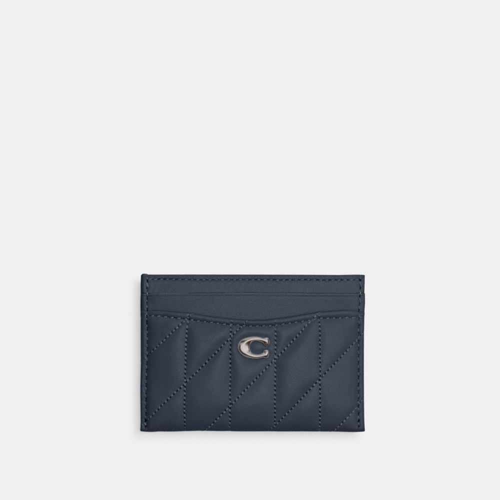 COACH®,QA_AUTO_SIT_ESSENTIAL CARD CASE WITH PILLOW QUILTING,,Front View