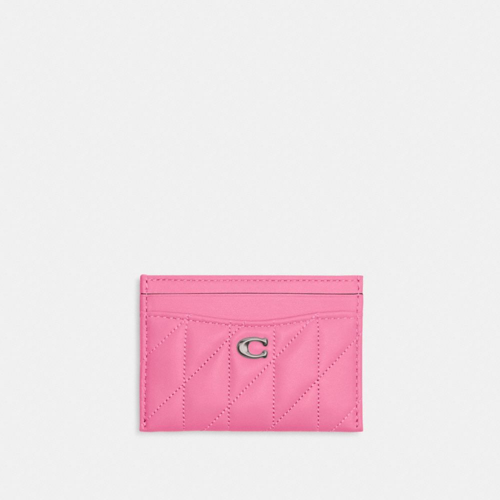 COACH®,QA_AUTO_SIT_ESSENTIAL CARD CASE WITH PILLOW QUILTING,,Front View