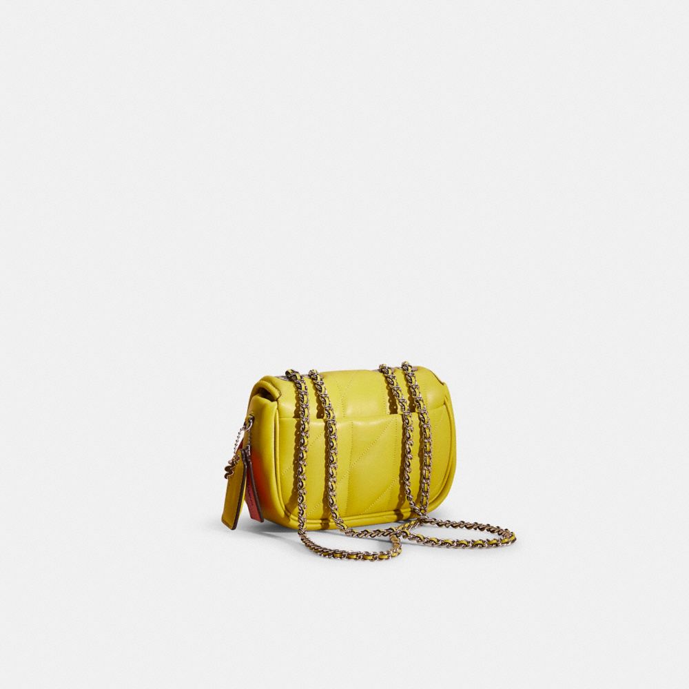COACH®,UPCRAFTED PILLOW MADISON SHOULDER BAG 18 WITH QUILTING,Nappa leather,Mini,,Angle View