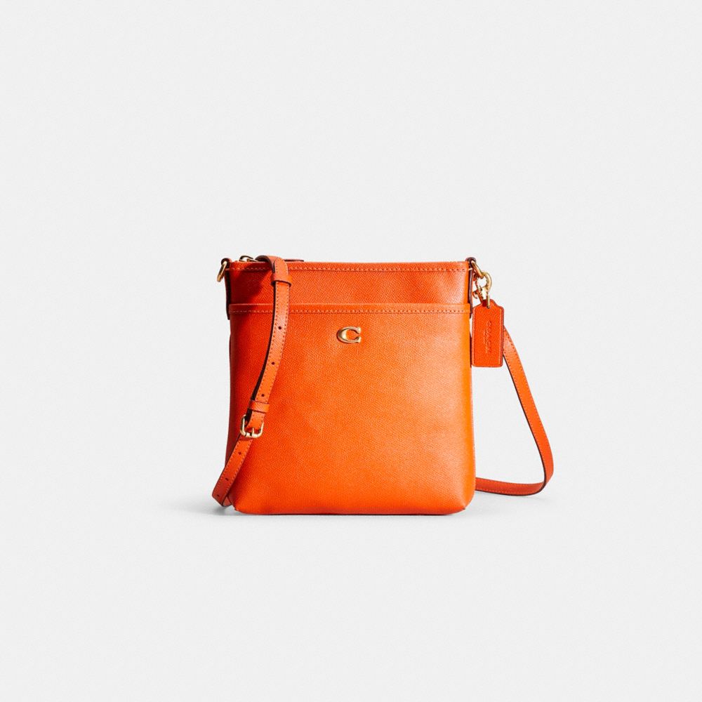 COACH®,RESTORED KITT MESSENGER CROSSBODY,Crossgrain Leather,Medium,,Front View
