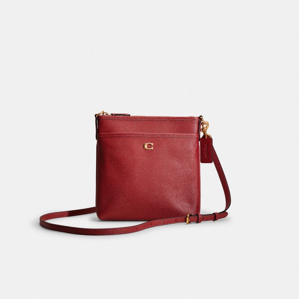 COACH®,RESTORED KITT MESSENGER CROSSBODY,Crossgrain Leather,Medium,,Front View