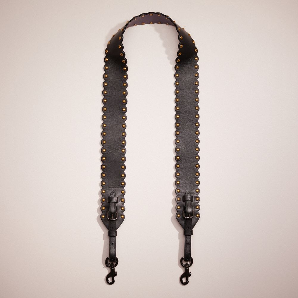 COACH®,Restored Strap With Scallop Rivets,,Front View