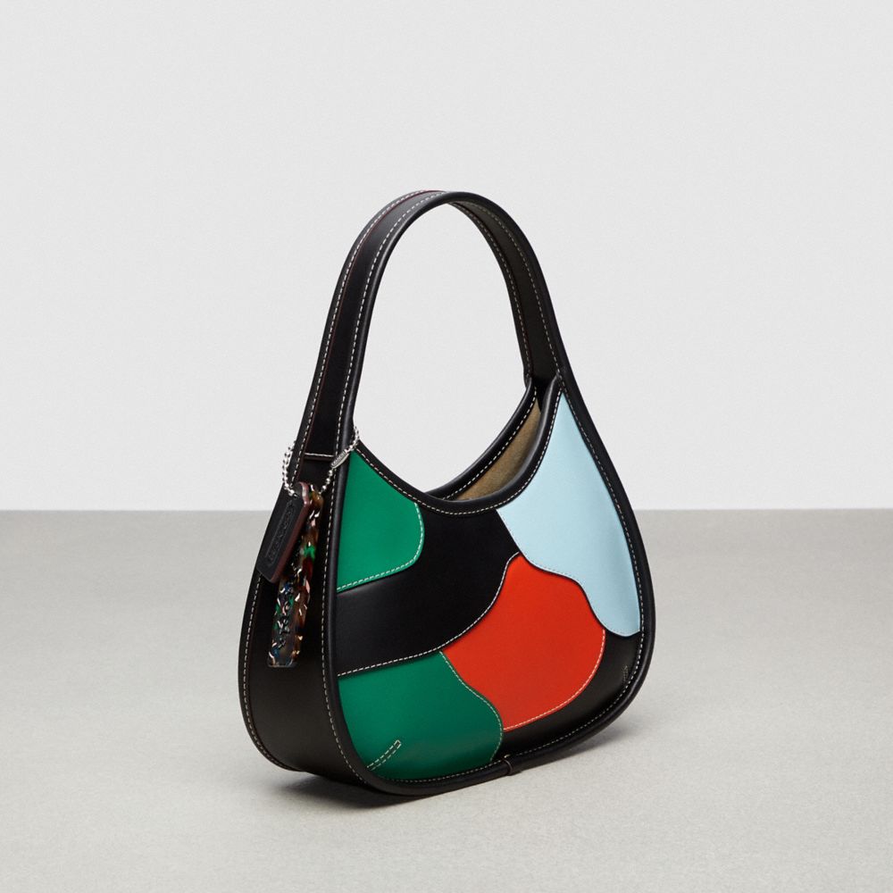 COACH®,Ergo Bag in Wavy Patchwork Upcrafted Leather,Upcrafted Leather™,Small,,Angle View