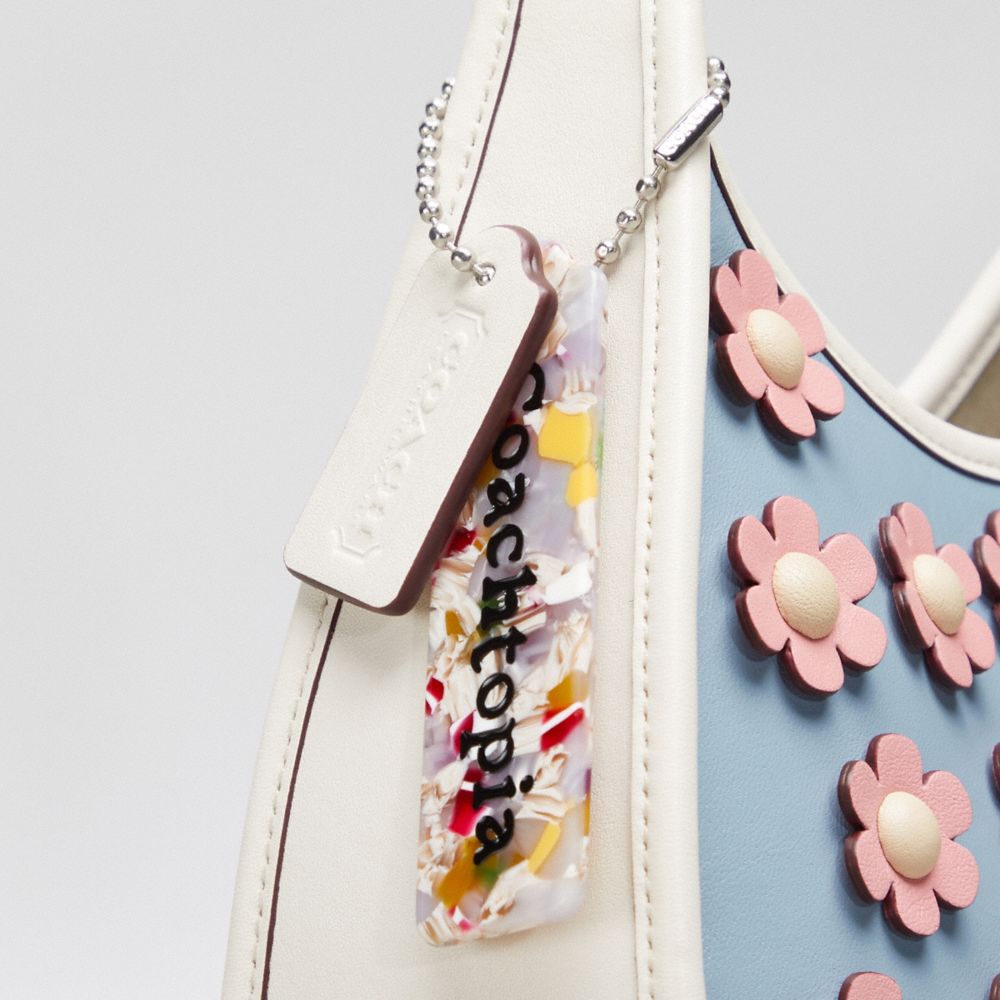 COACH®,Ergo Bag in Mini Flower Applique Upcrafted Leather,Upcrafted Leather™,Small,,Group View