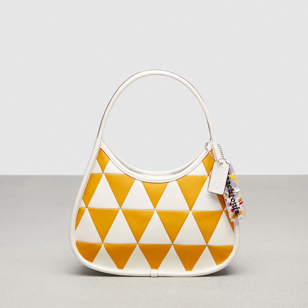 COACH®,Ergo Bag in Triangle Patchwork Upcrafted Leather,Upcrafted Leather™,Small,,Front View