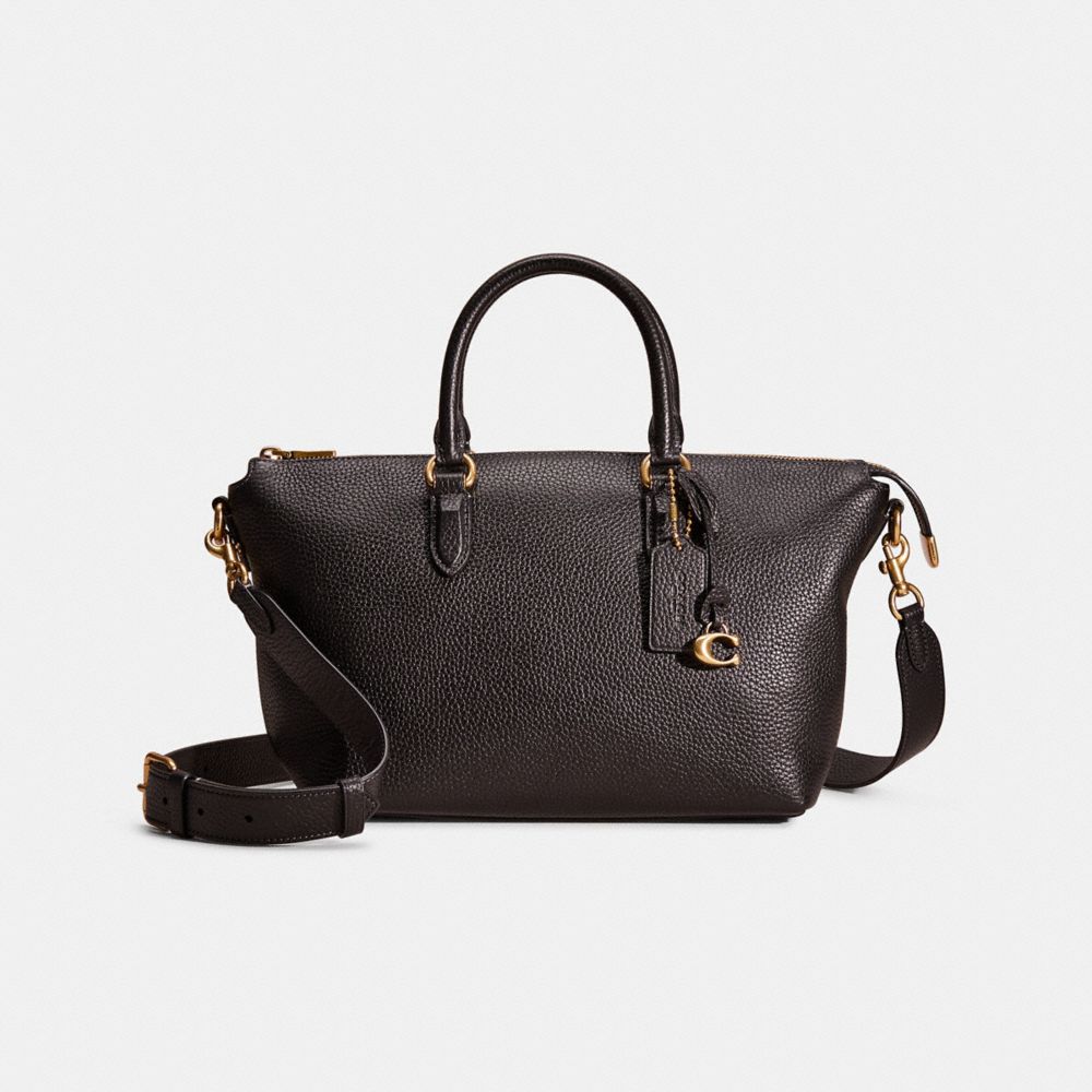 COACH®,RESTORED CARA SATCHEL,Medium,,Front View