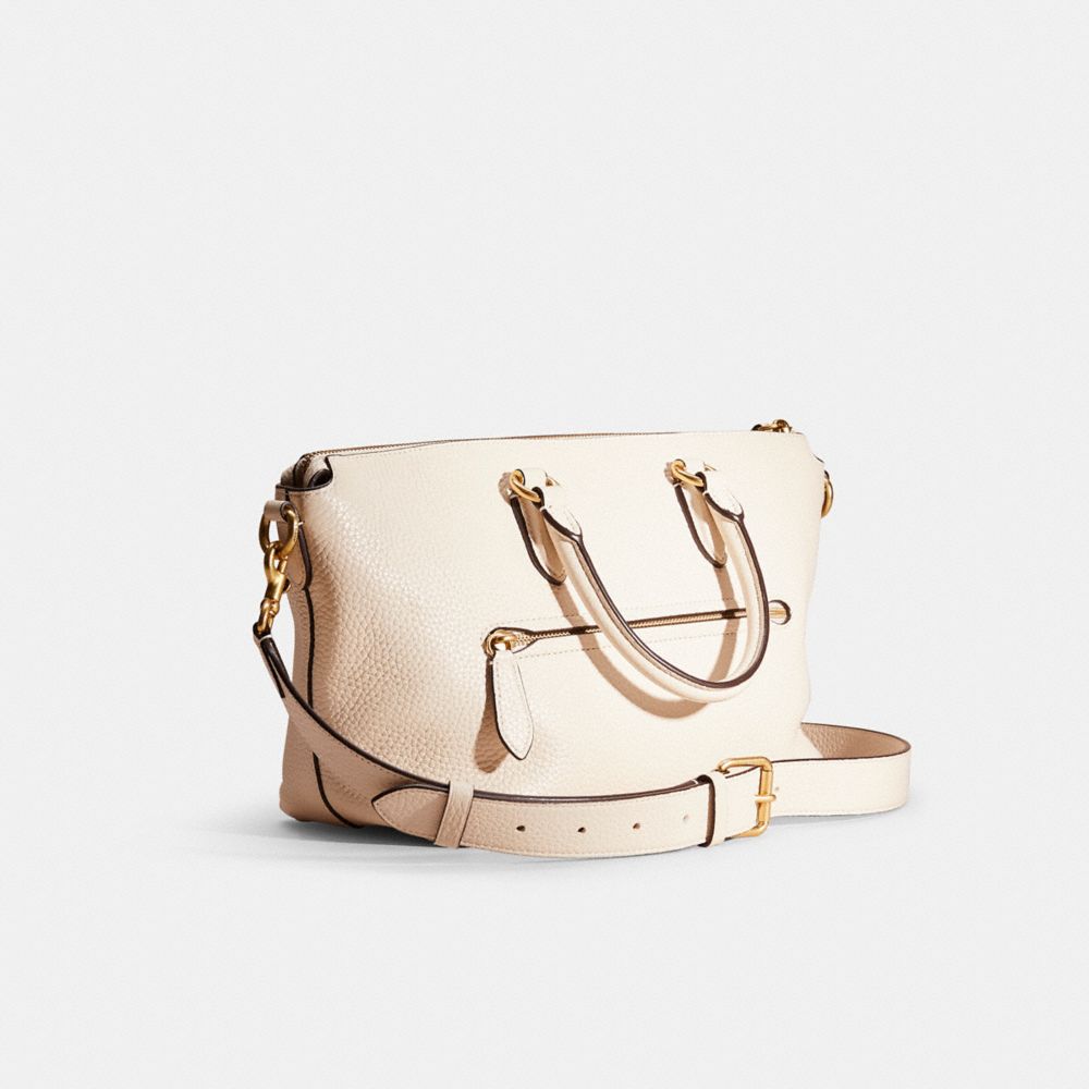 COACH®,RESTORED CARA SATCHEL,Medium,,Angle View