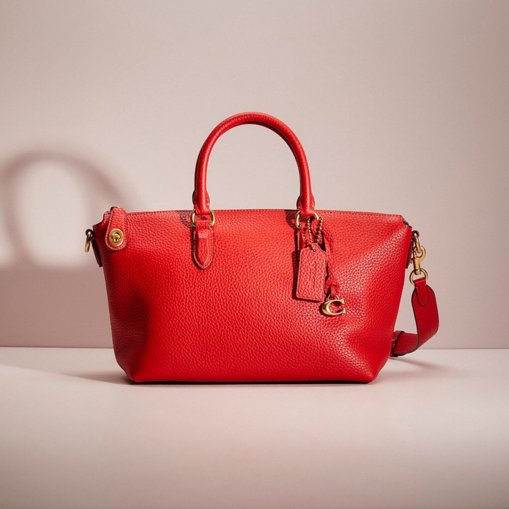 COACH®,RESTORED CARA SATCHEL,Medium,,Front View