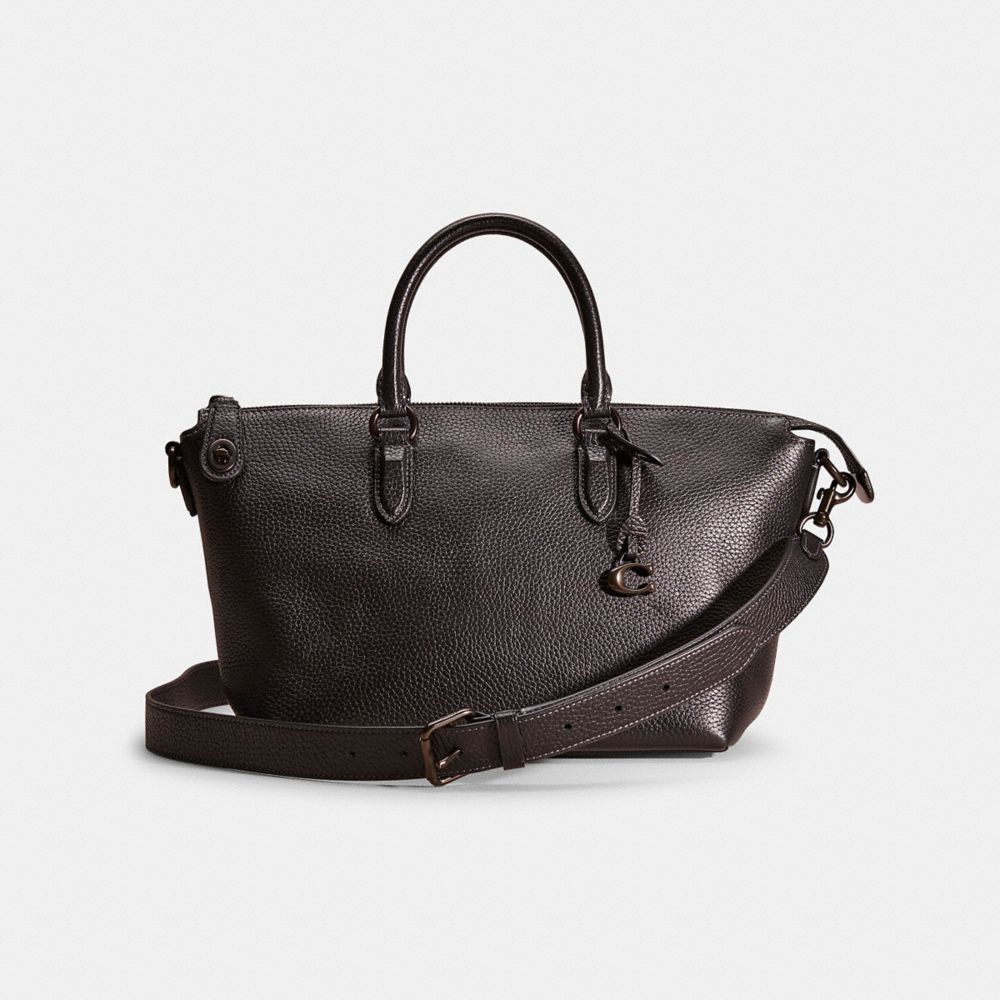 COACH®,RESTORED CARA SATCHEL,Medium,,Front View