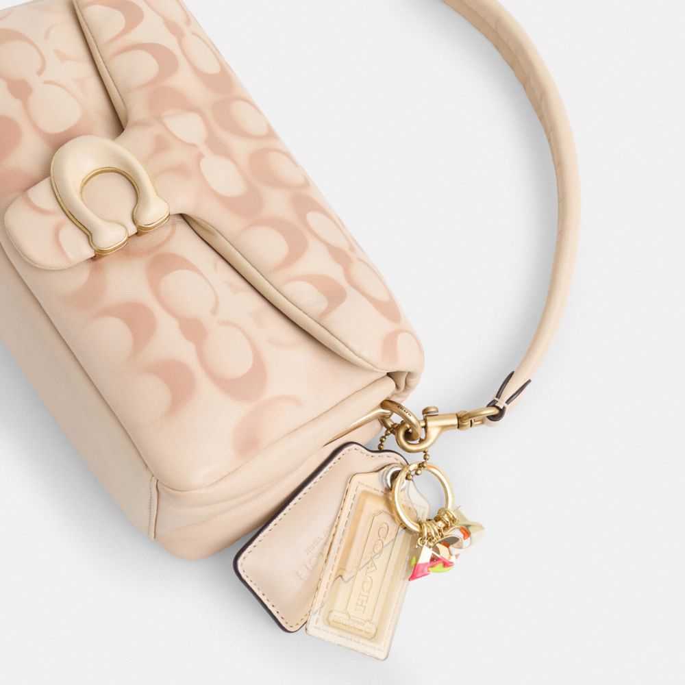 COACH®,Upcrafted Pillow Tabby Shoulder Bag 26,Leather,Shoulder Bag,Metal,Brass,Casual,Beige,Closer View