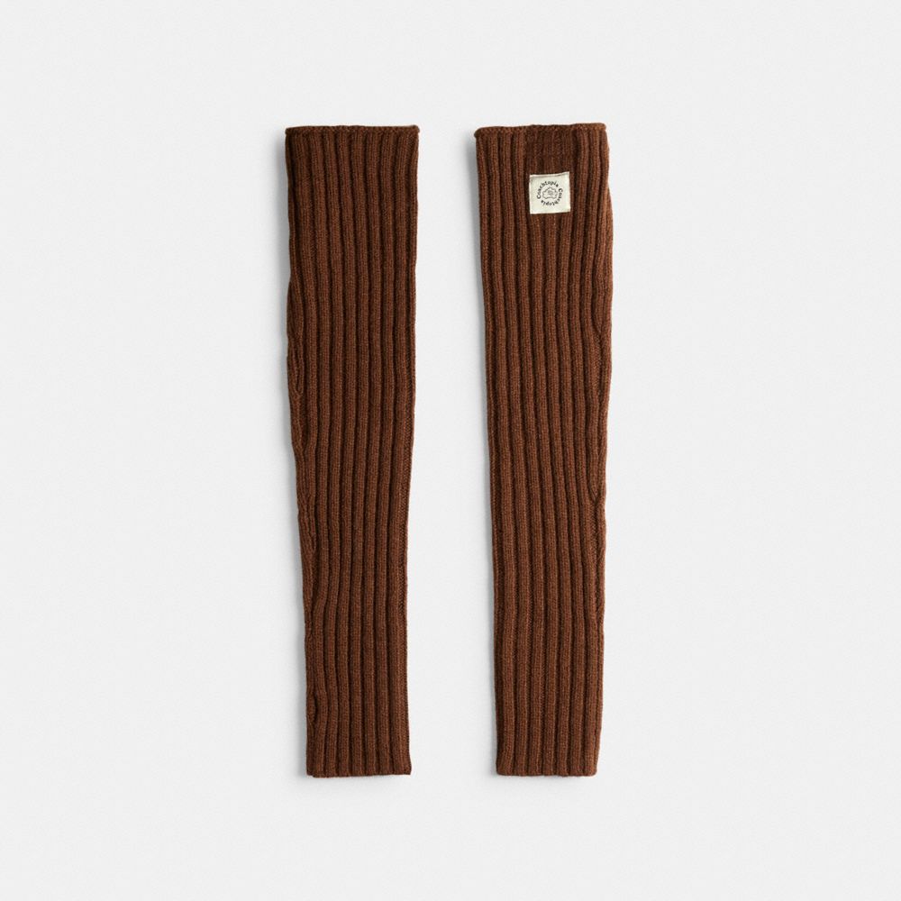 COACH®,Arm Warmers With Intarsia Star Graphic,,Back View