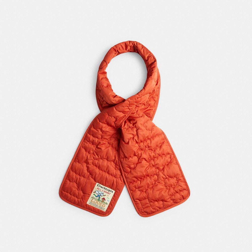 COACH®,Coachtopia Loop Scarf With Cloud Quilting,