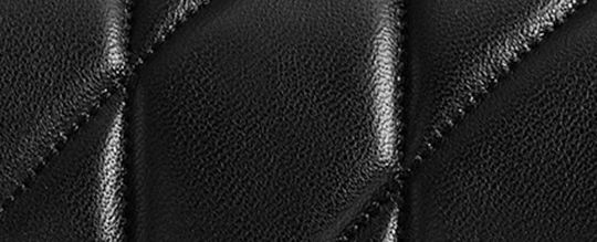 COACH®,Tabby Shoulder Bag 20 With Pillow Quilting,Leather,Shoulder Bag,Metal,Chain Detail,Embossed,Logo,Gunmetal,Day Party,Black,Front View