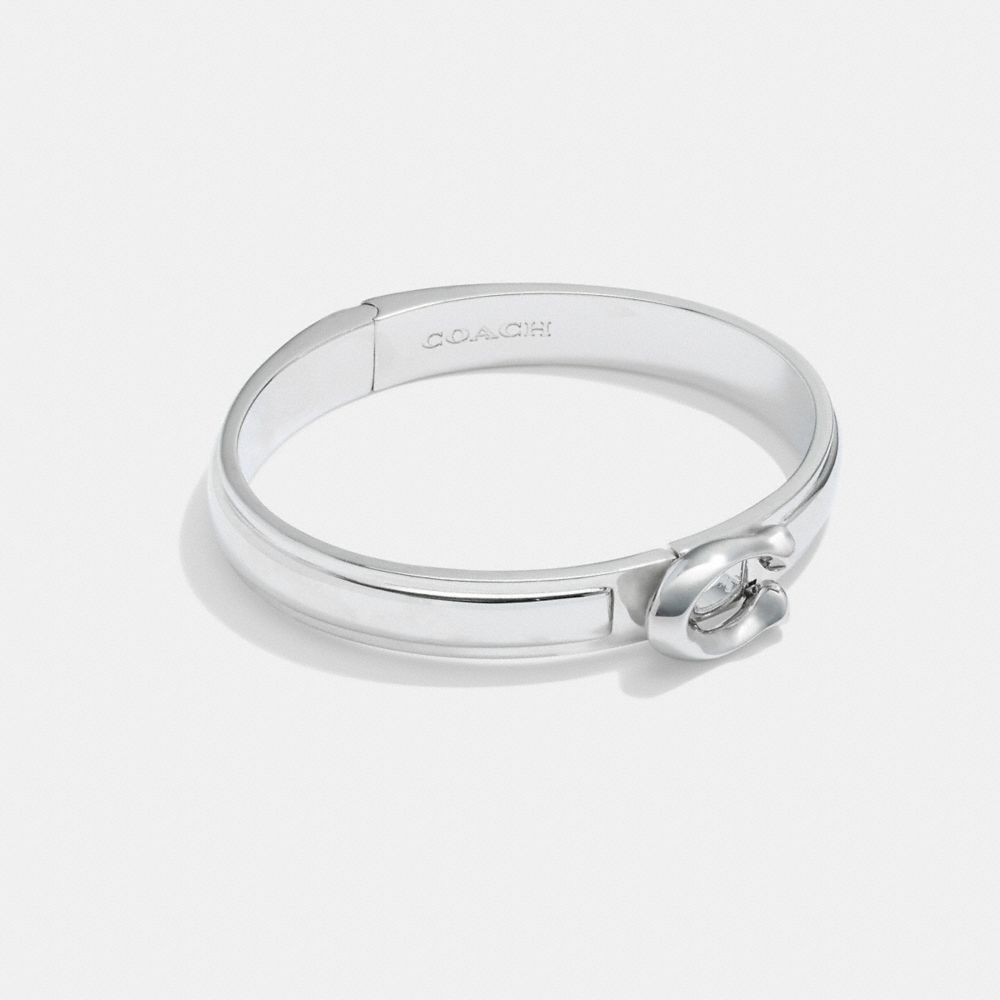 COACH®,TABBY HINGED BANGLE,,Front View
