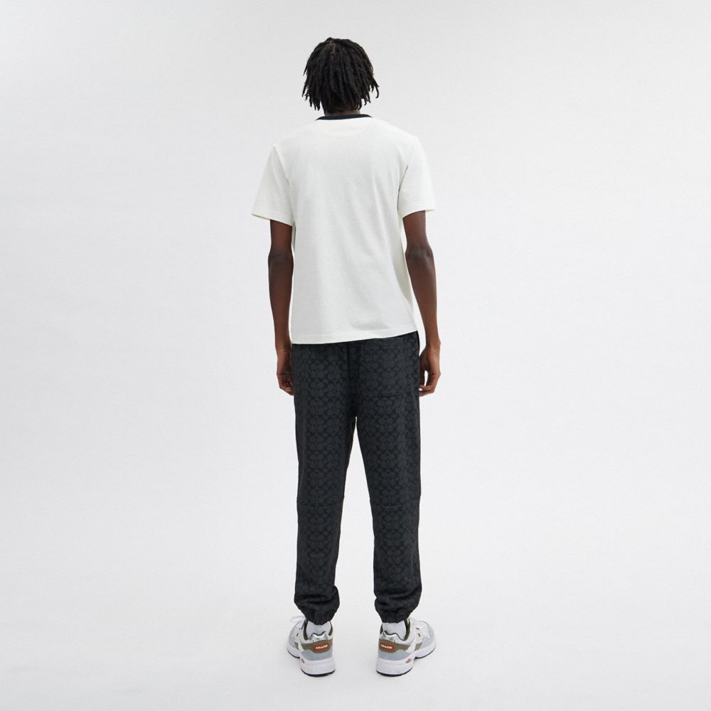 COACH®,Essential Signature Joggers,Cotton,Sweatpant,Drawstring,Casual,Multi Color,Scale View