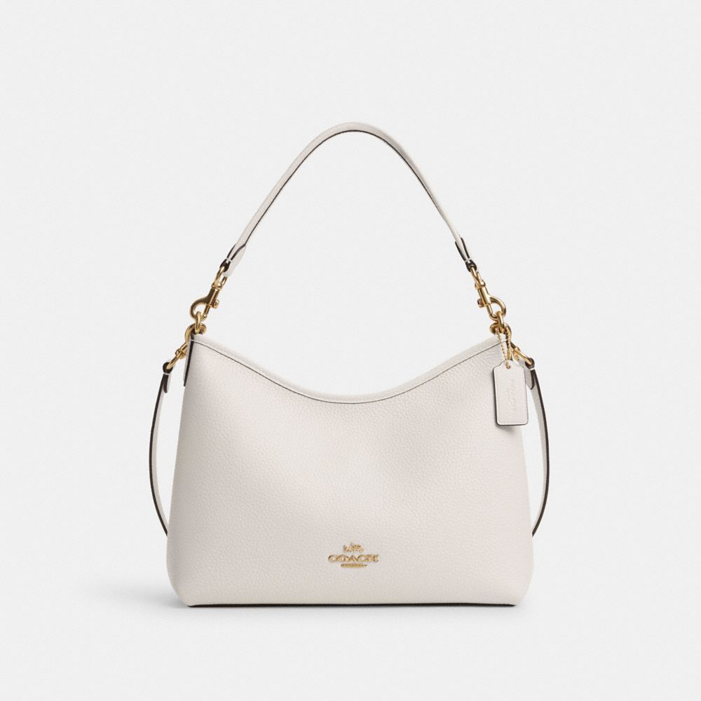 COACH®,Laurel Shoulder Bag In Lux Pebble Leather,,Front View