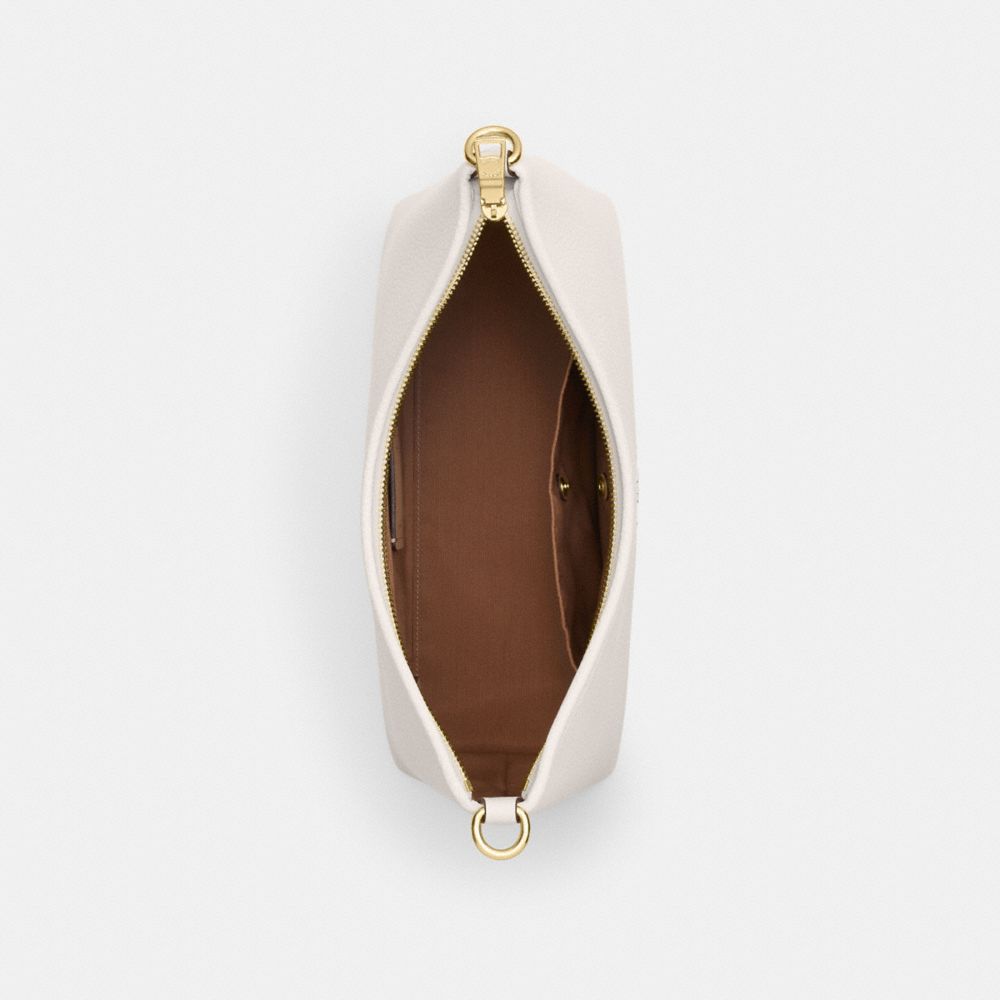 COACH®,Laurel Shoulder Bag In Lux Pebble Leather,,Inside View,Top View