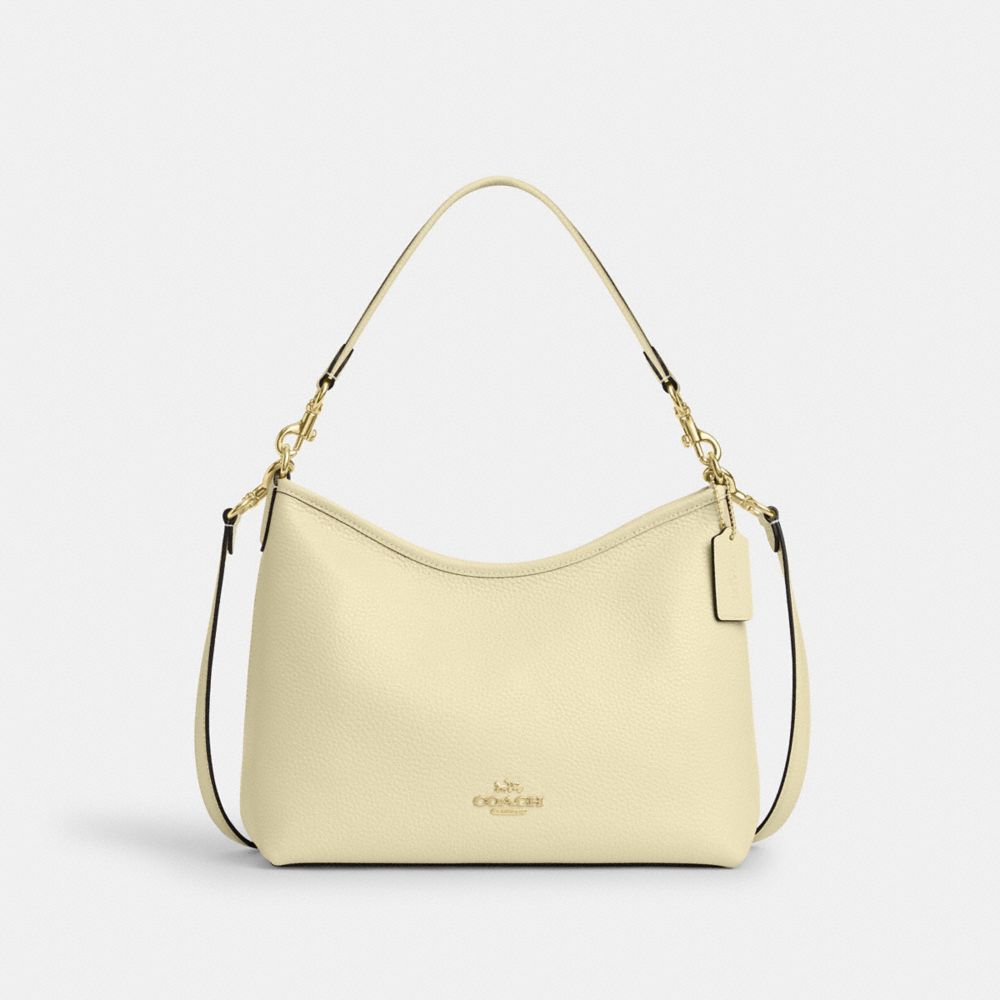 COACH®,Laurel Shoulder Bag In Lux Pebble Leather,,Front View