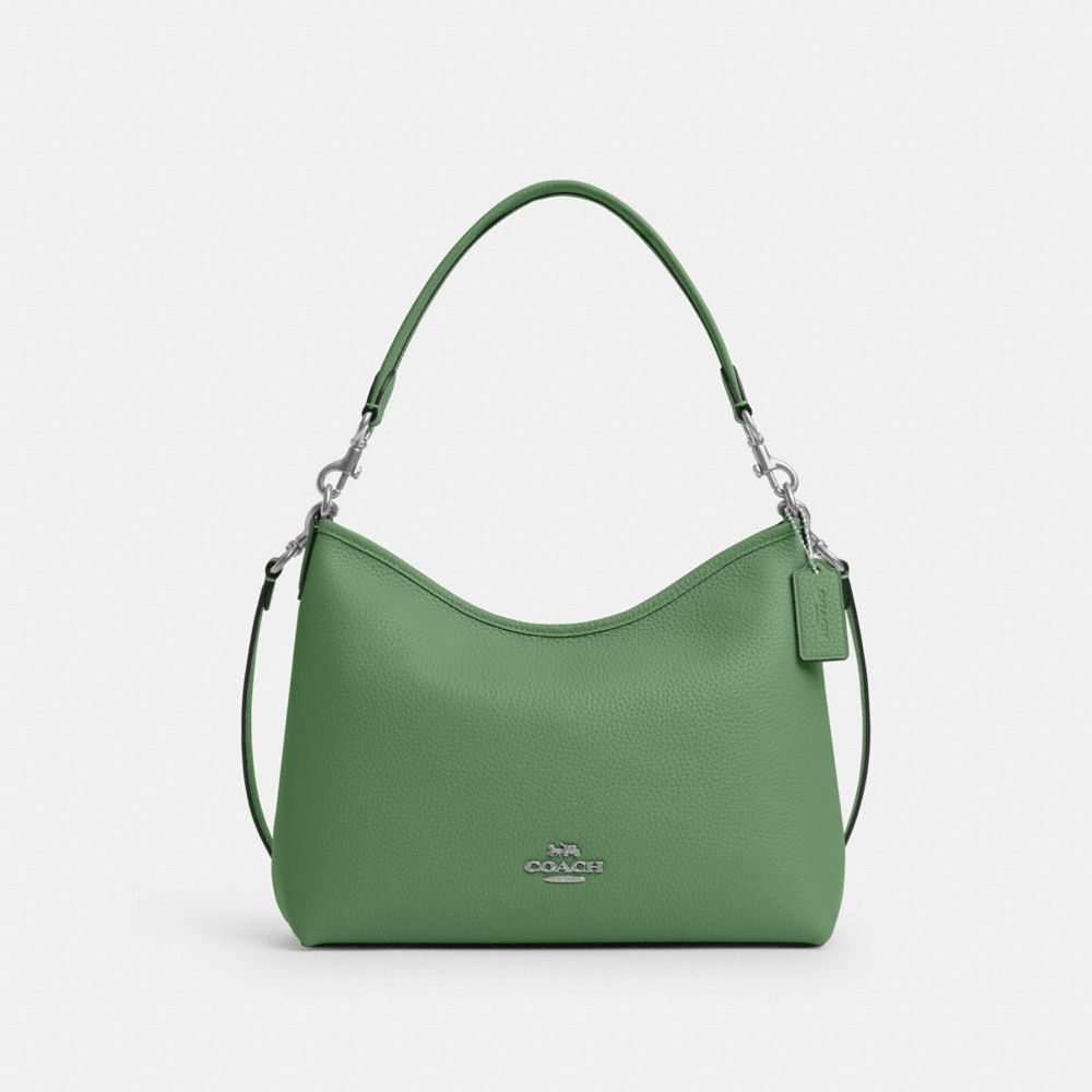 COACH®,Laurel Shoulder Bag In Lux Pebble Leather,,Front View
