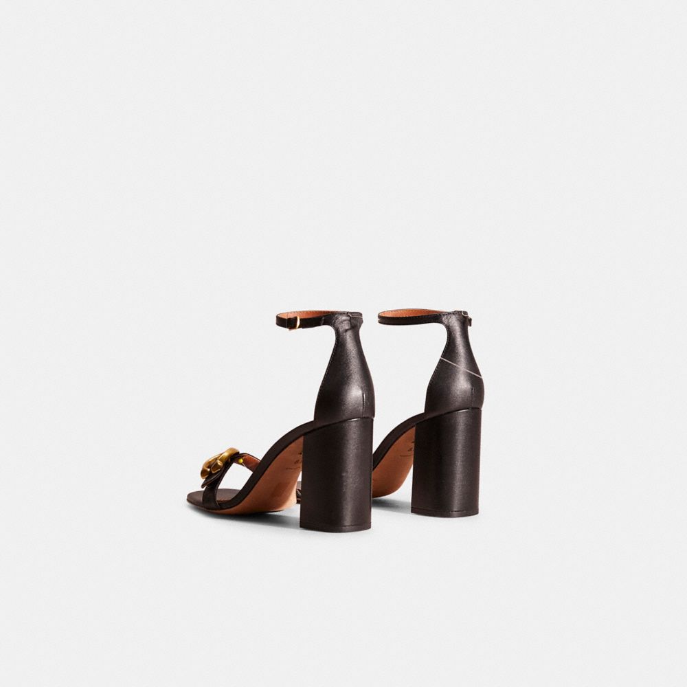 COACH®,RESTORED MAYA SANDAL,Leather,,Back View