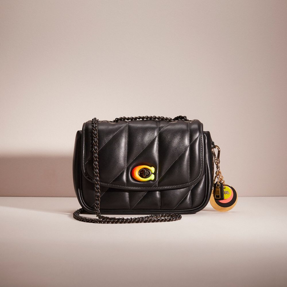 COACH®,UPCRAFTED PILLOW MADISON SHOULDER BAG WITH QUILTING,Nappa leather,Small,,Front View