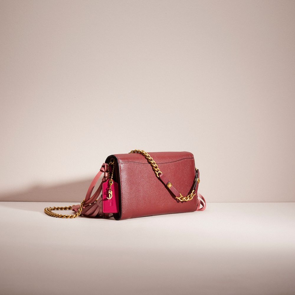 COACH®,UPCRAFTED TABBY CHAIN CLUTCH IN COLORBLOCK,Hello Summer,,Angle View