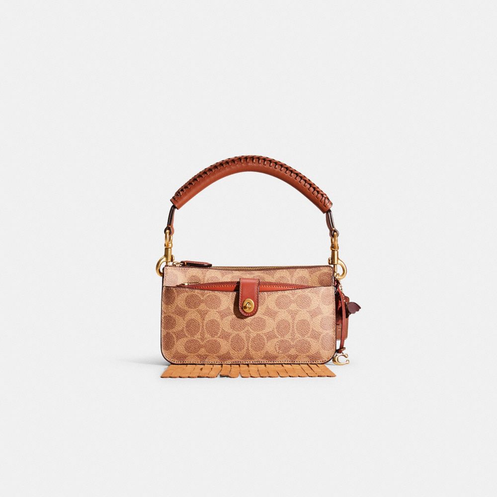 COACH®,UPCRAFTED NOA POP-UP MESSENGER IN SIGNATURE CANVAS,,Front View