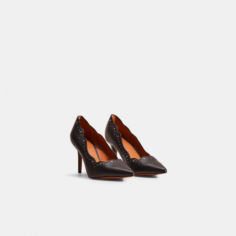 COACH®,RESTORED WAVERLY PUMP,,Angle View