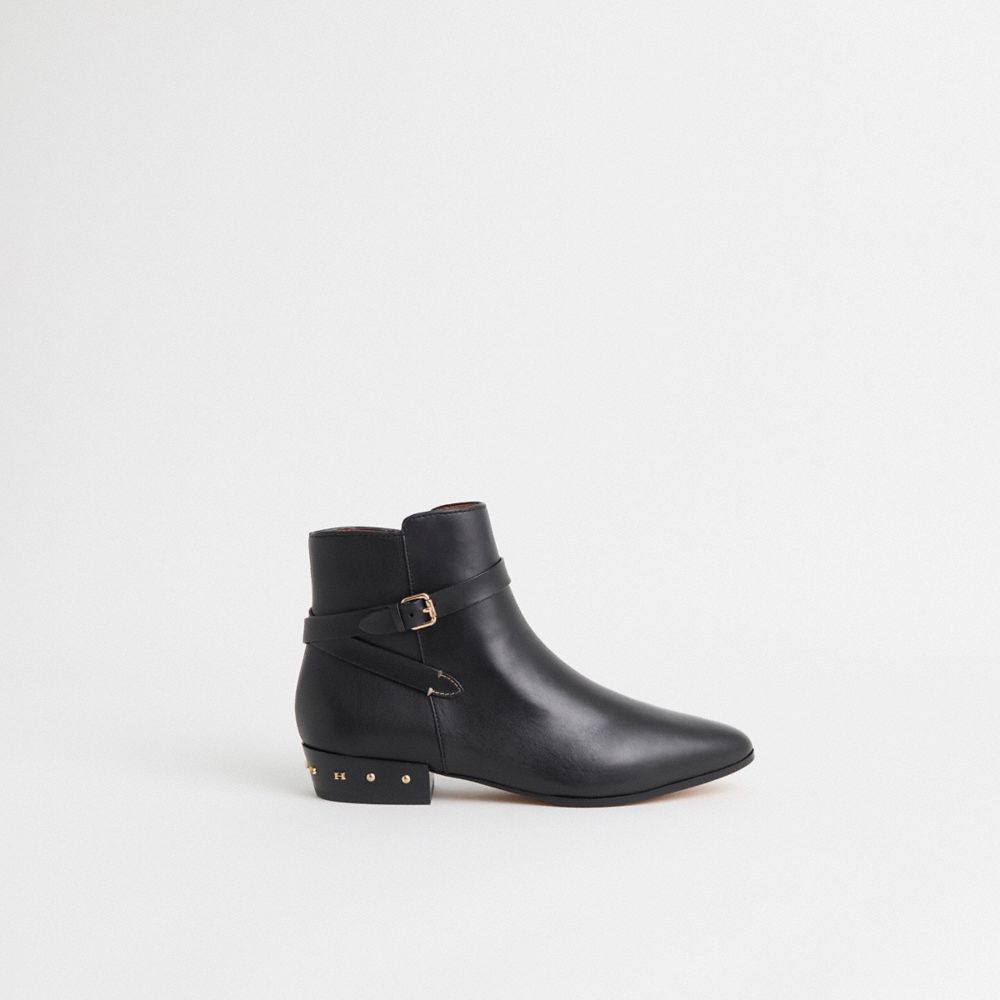 COACH®,Restored Kaitlin Bootie,Black,Front View