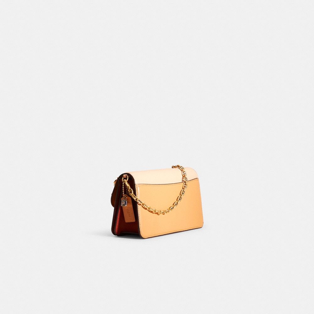 COACH®,Upcrafted Beat Crossbody Clutch In Colorblock,Leather,Velvet,Suede,Lining Lining Fabric Content,Clutch,3D Embellish...,Multi Color,Angle View