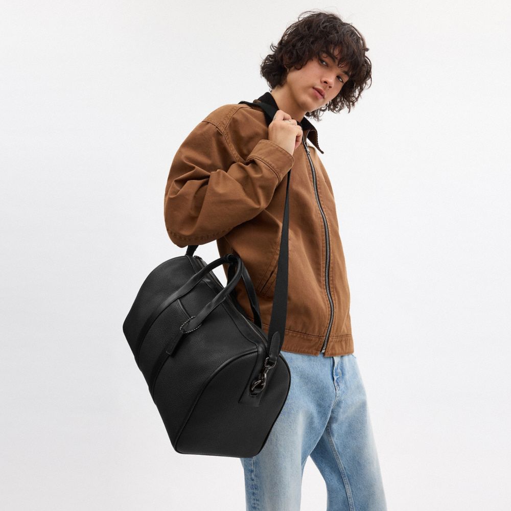 COACH®,Gotham Duffle Bag 45,Duffle Bag,Black,Detail View