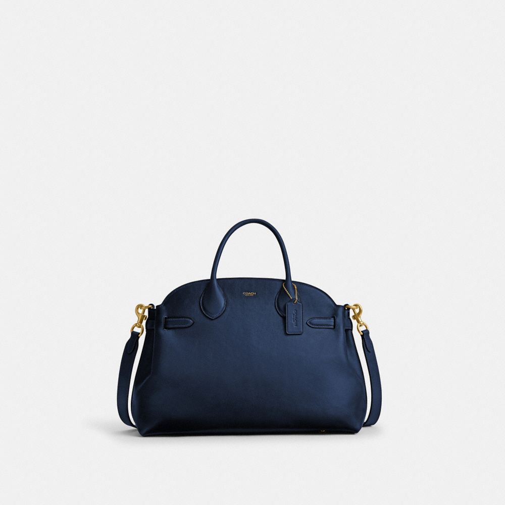 COACH®,QA_AUTO_SIT_SOFT EMPIRE CARRYALL 40,Satchel,Logo,Gusset,Work,,Front View