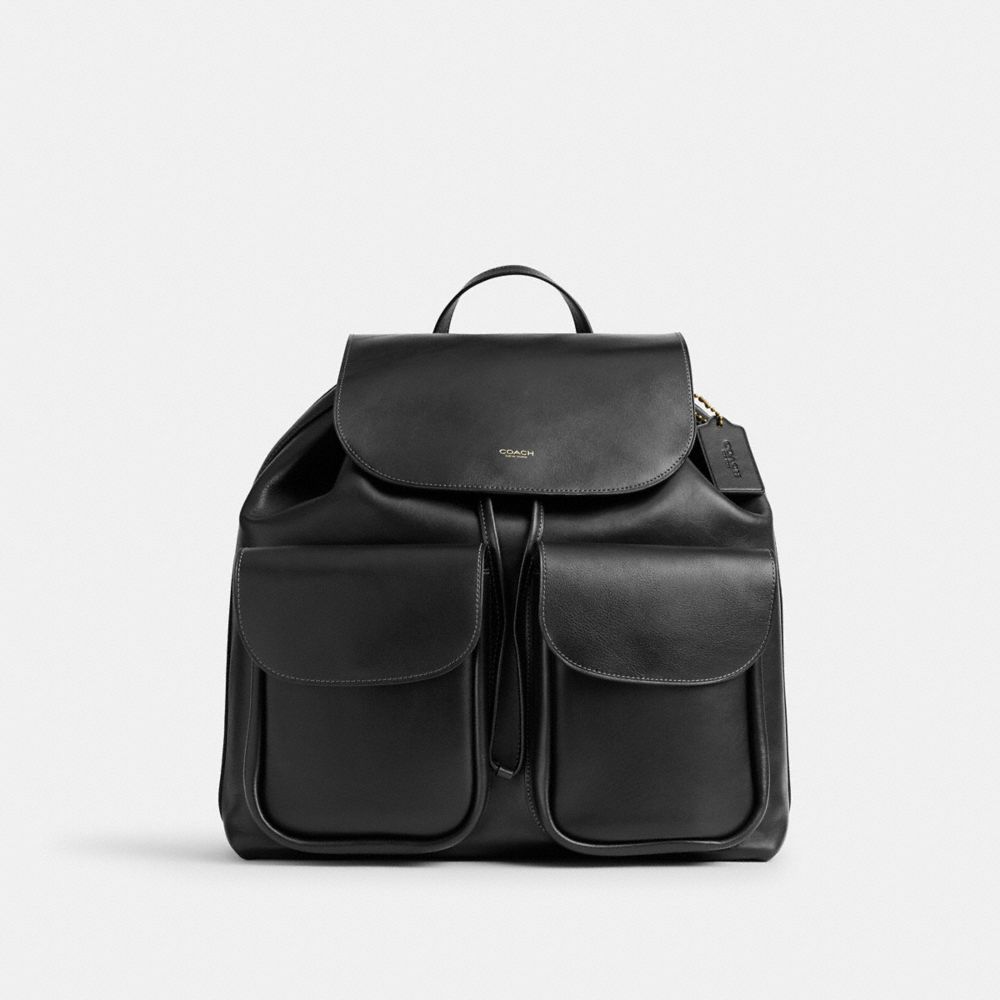 COACH®,Crosby Backpack 36,Backpack,Casual,Black,Front View