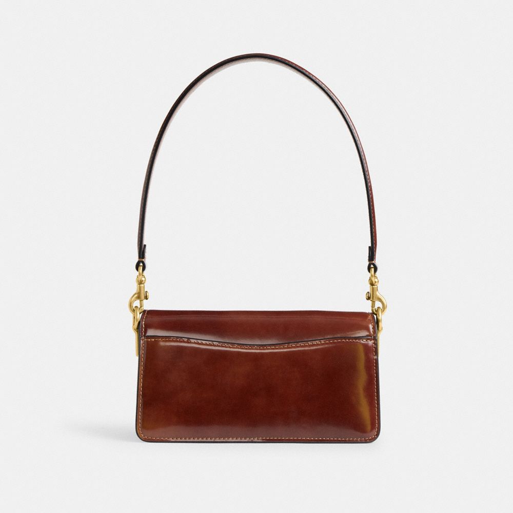 COACH®,Tabby Shoulder Bag 20,Shoulder Bag,Embossed,Metal,Logo,Day Party,Brown,Back View