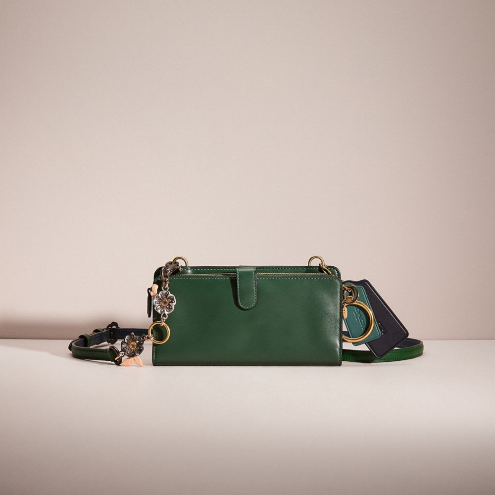 COACH®,Upcrafted Double Up Wallet Crossbody Creation,,Front View