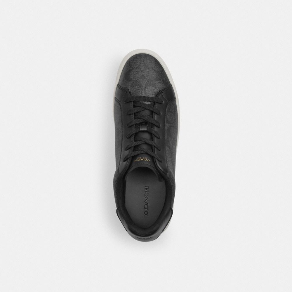 COACH®,High Line Sneaker In Signature Canvas,Canvas,Casual,Fabric,Logo,Cushioned,Cushion Toe,Casual,,Inside View,Top View