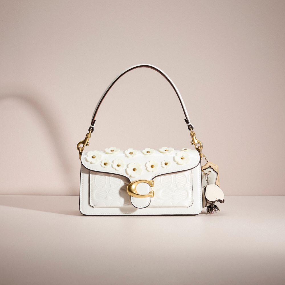 COACH®,Upcrafted Tabby Shoulder Bag 20 In Signature Leather,,Front View