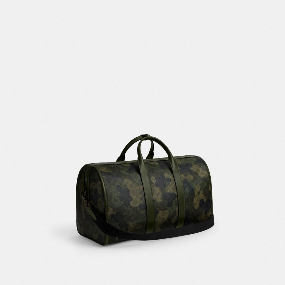 COACH®,Gotham Duffle 45 In Signature Camo Print,,Angle View