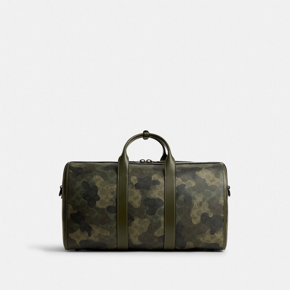 COACH®,Gotham Duffle 45 In Signature Camo Print,,Back View