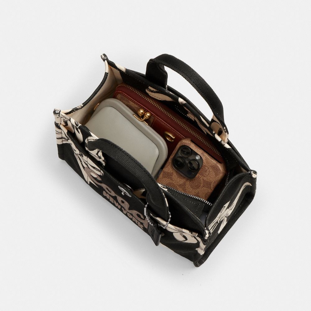 COACH®,Cargo Tote Bag 26 With Bow Print,,Inside View,Top View