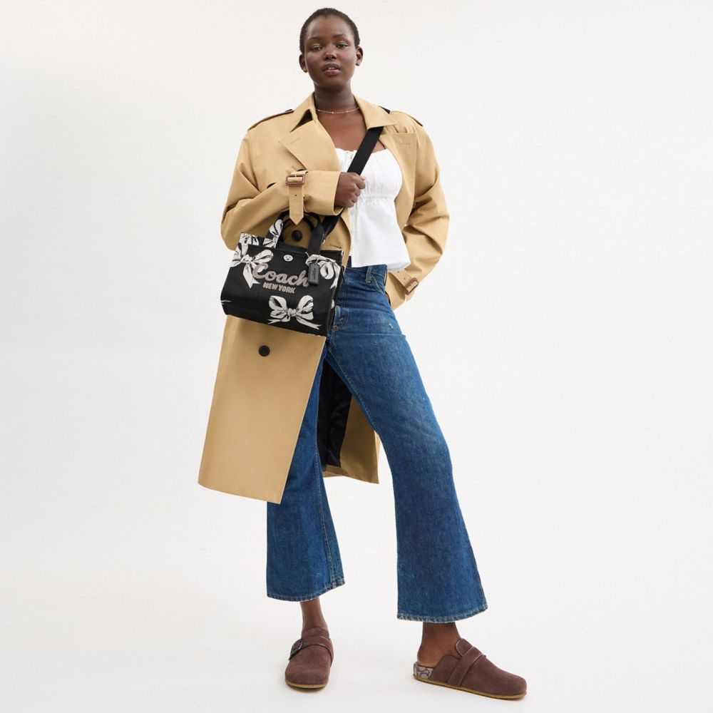 COACH®,Cargo Tote Bag 26 With Bow Print,