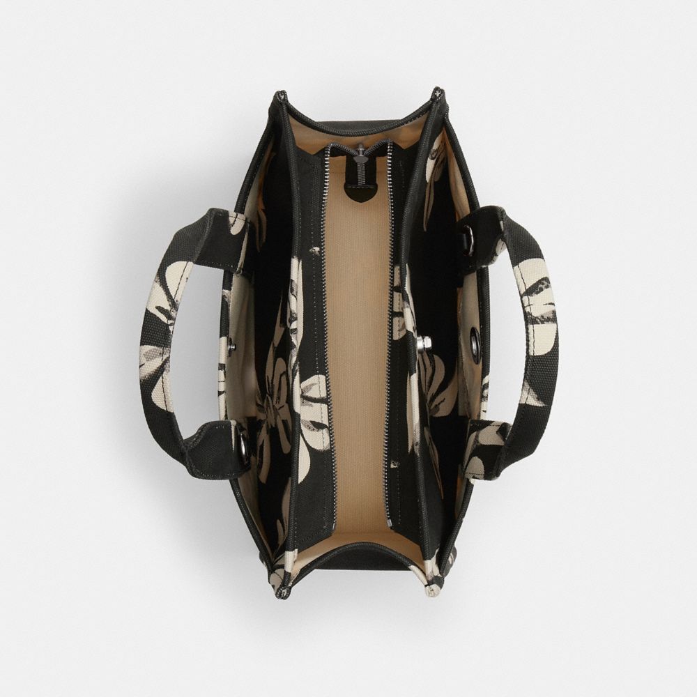 COACH®,Cargo Tote Bag 26 With Bow Print,,Inside View,Top View
