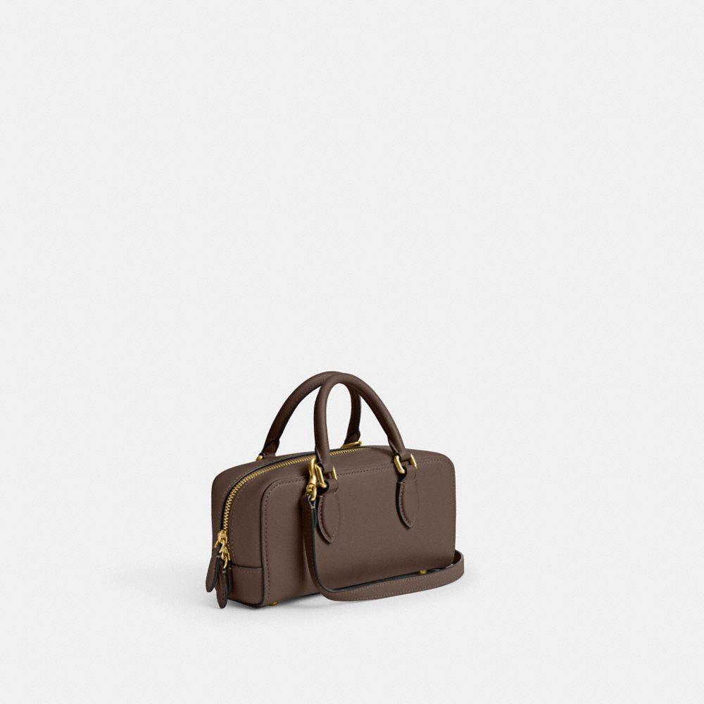 COACH®,Bowery Satchel 22,,Angle View